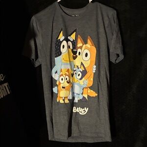 Graphic Tee - Gray with Blue and Orange